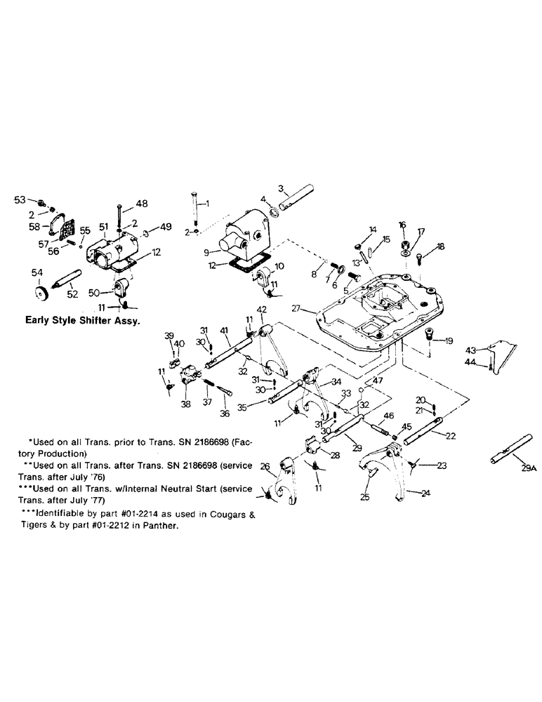 Схема запчастей Case IH STEIGER - (04-20) - SHIFTER HOUSING (04) - Drive Train