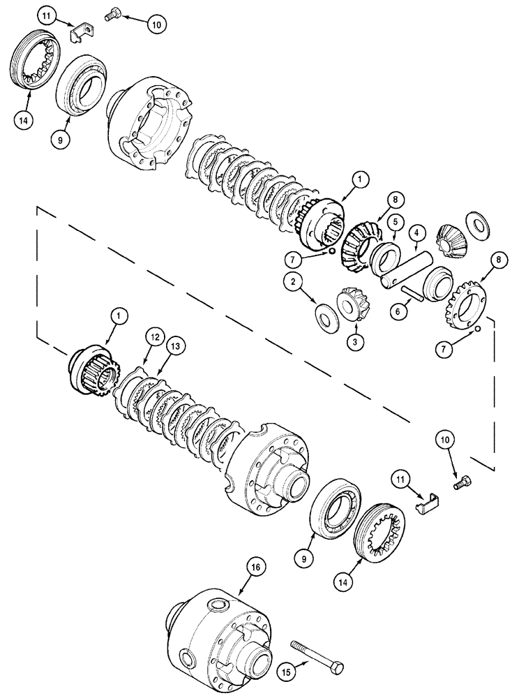 Схема запчастей Case IH MX90C - (05-18) - DIFFERENTIAL, MX90C, MX100C : 20:19, EUROPE ONLY (05) - STEERING