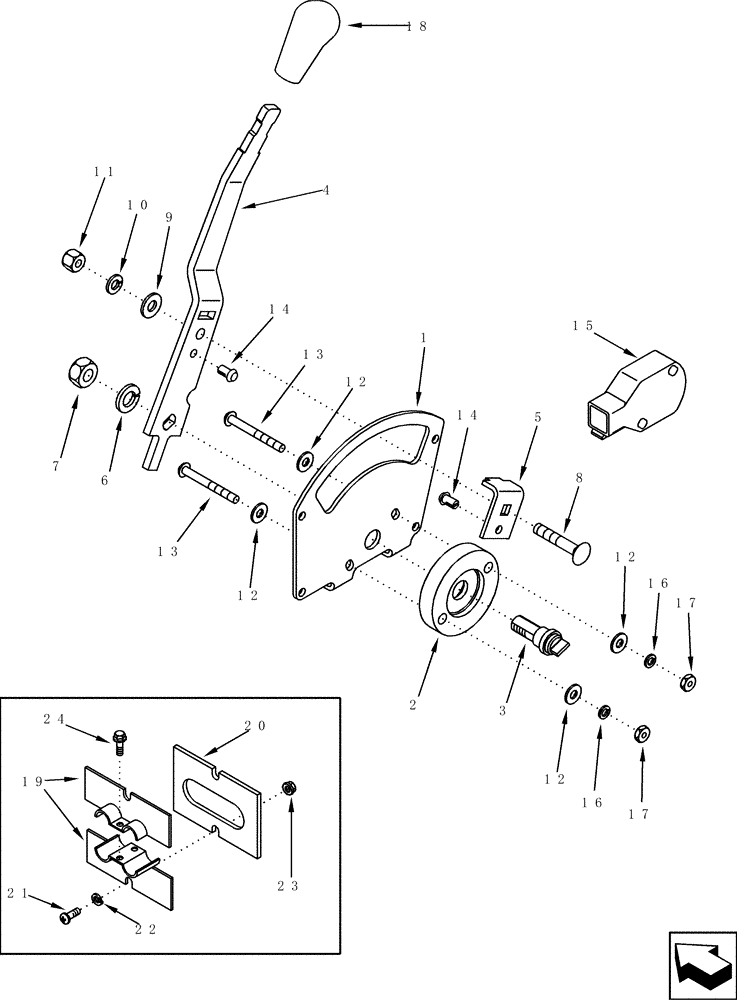 Схема запчастей Case IH 2577 - (10.220.02) - THROTTLE CONTROL (10) - ENGINE