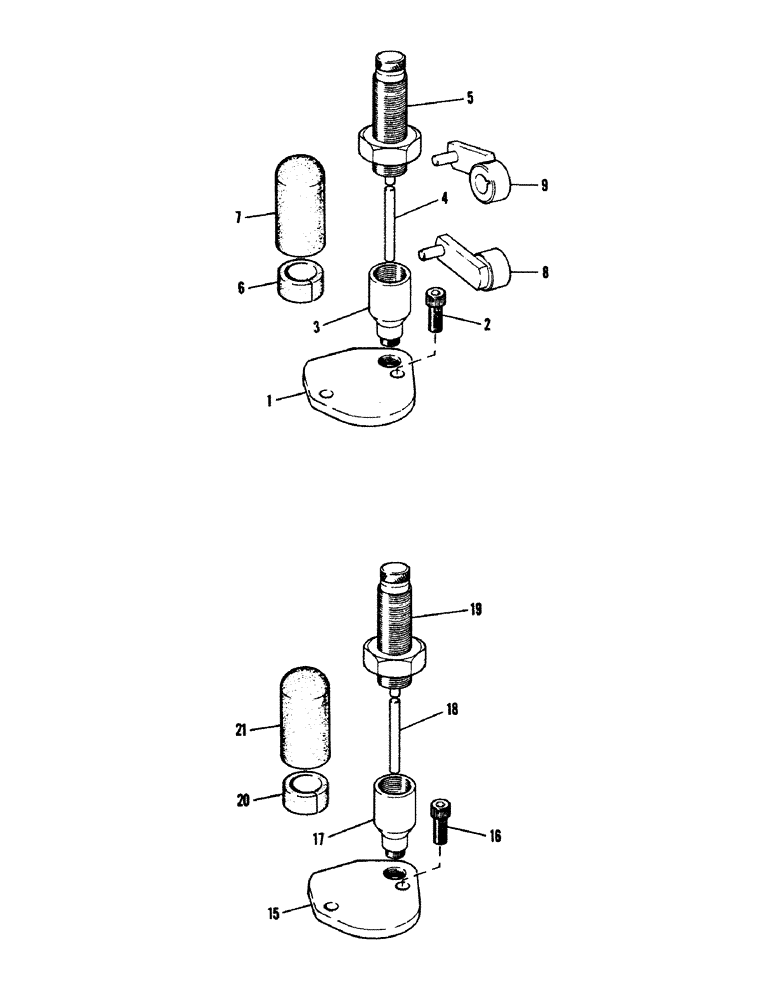 Схема запчастей Case IH 1490 - (K24-1) - HYDRAULIC DAMPER KITS, HIGH PLATFORM, CAB MODEL, WITH DUMP VALVE, WITHOUT DUMP VALVE (07) - HYDRAULICS