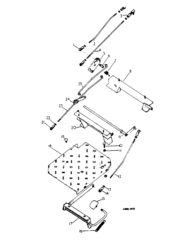 Схема запчастей Case IH 434 - (6-078) - ROD ACTUATED FOOT ACCELERATOR ATTACHMENTS - ATTACHMENTS (88) - ACCESSORIES