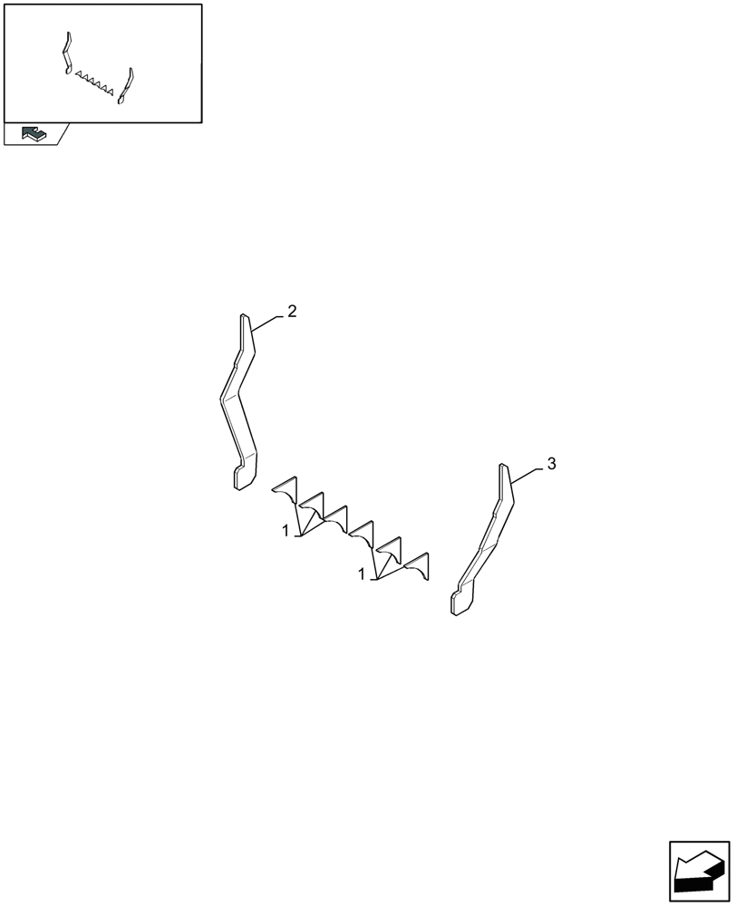 Схема запчастей Case IH LB333P - (14.12[01]) - BALE CHAMBER REINFORCMENT KIT (14) - BALE CHAMBER