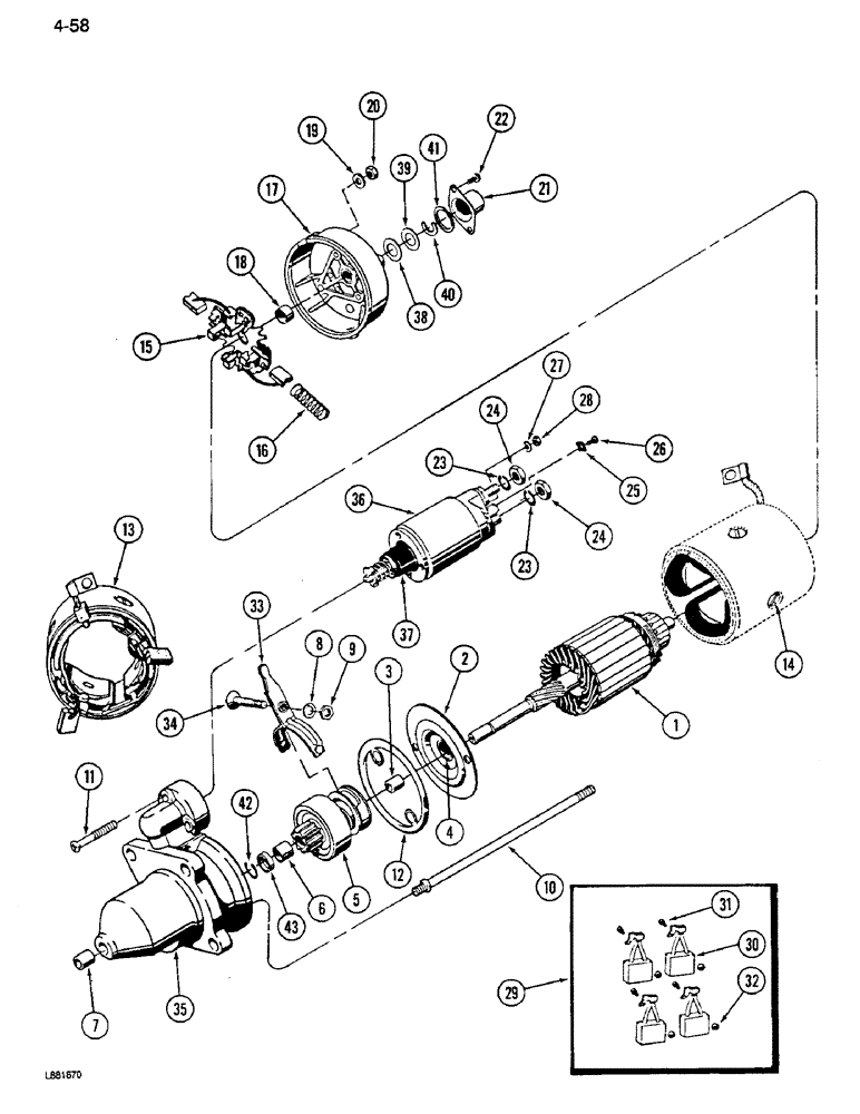 Схема запчастей Case IH 1640 - (4-58) - FEEDER REVERSER MOTOR (06) - ELECTRICAL