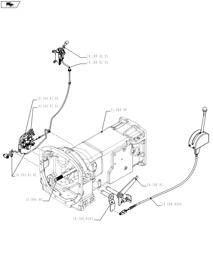 Схема запчастей Case IH FARMALL 75C - (18.000.00[02]) - PICTORIAL INDEX - CLUTCH (18) - CLUTCH