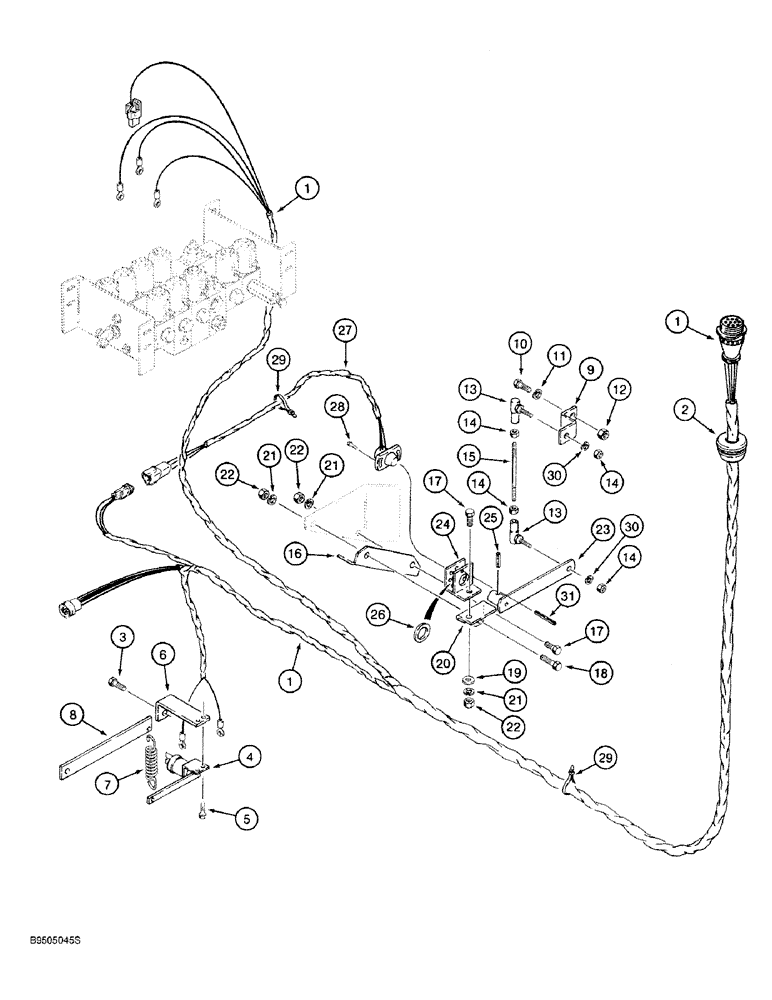 Схема запчастей Case IH 1660 - (04-01) - COMBINE HARNESS, FOR 1600 COMBINES (04) - ELECTRICAL SYSTEMS