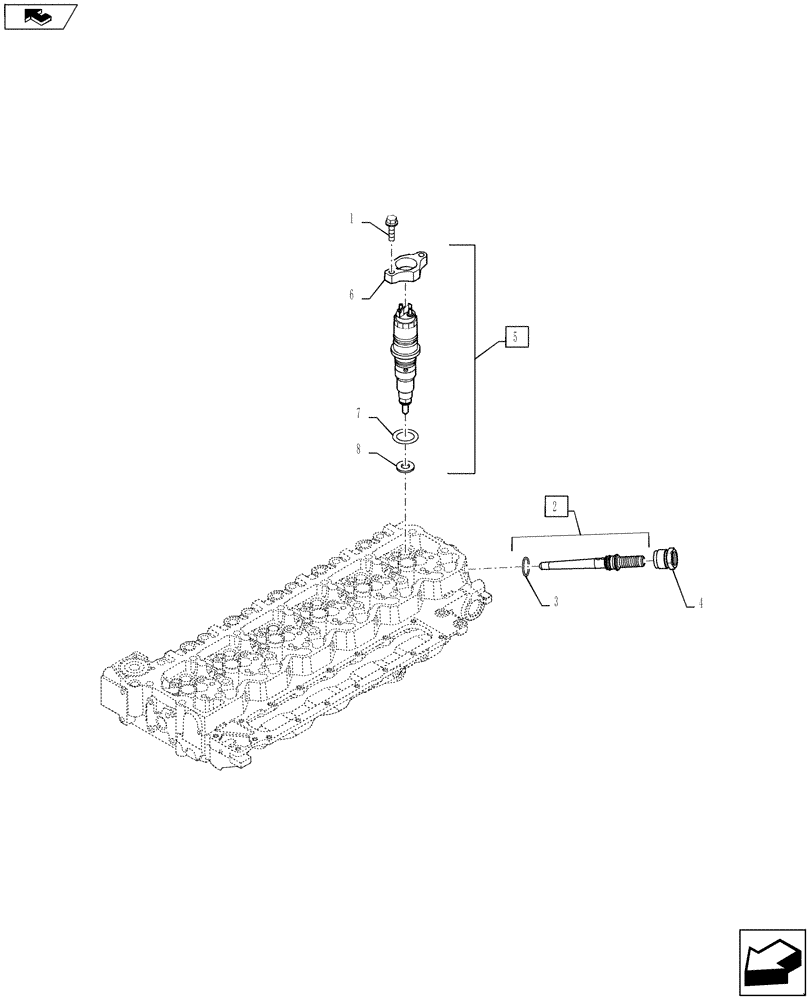 Схема запчастей Case IH 3230 - (10.218.01) - FUEL INJECTION SYSTEM - INJECTOR (10) - ENGINE