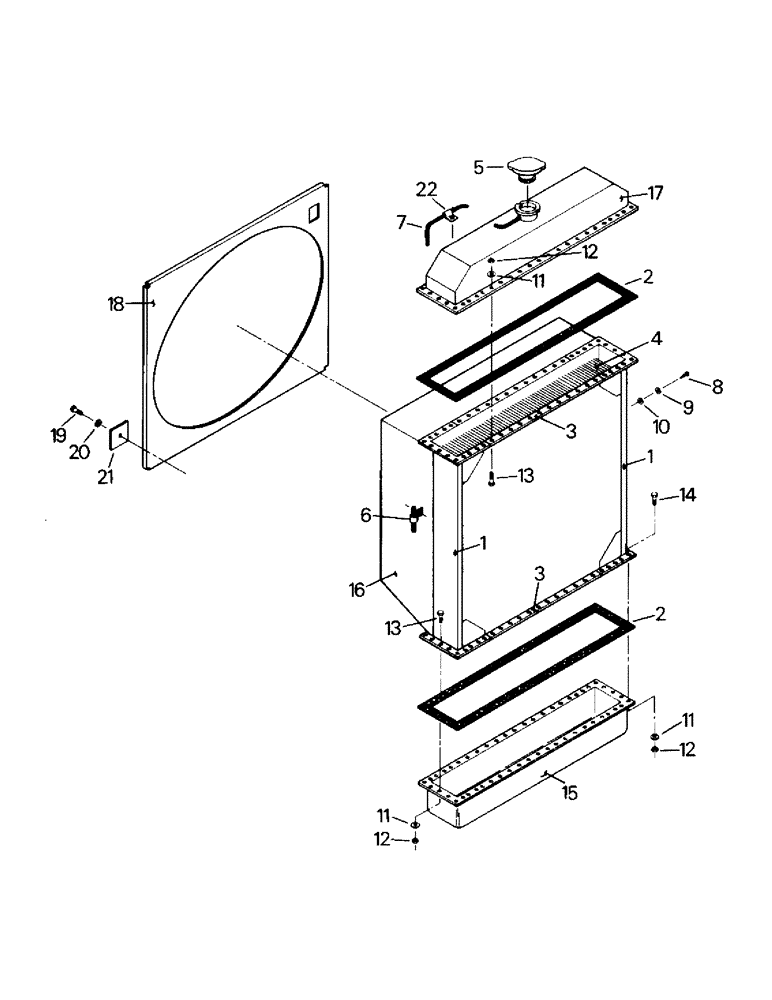 Схема запчастей Case IH STEIGER - (04-14) - RADIATOR ASSEMBLY (04) - Drive Train