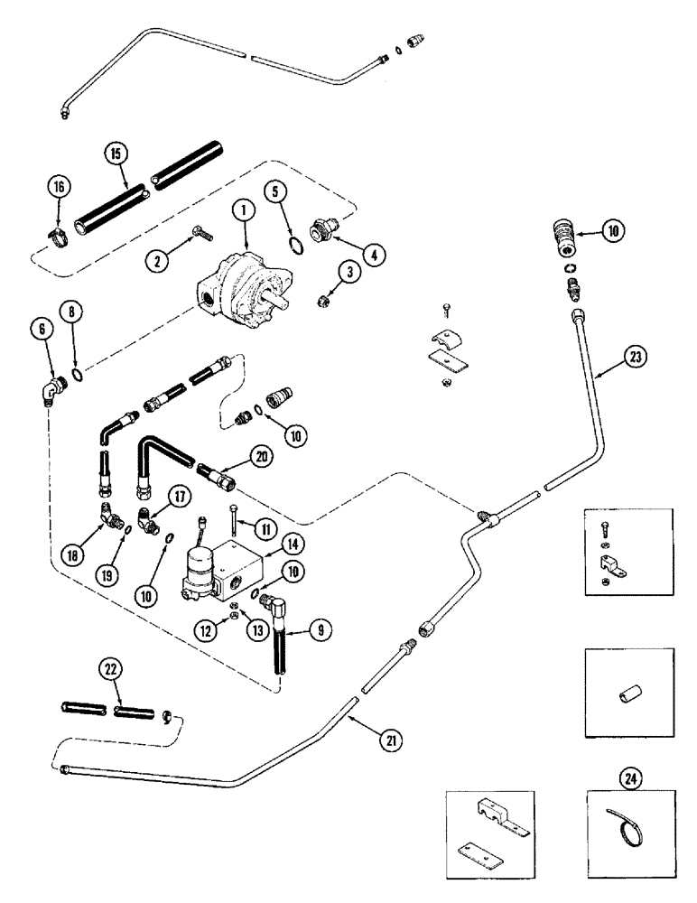 Схема запчастей Case IH 1020 - (8-26) - REEL DRIVE SYSTEM, 1440E, 1460E AND 1480E COMBINE (08) - HYDRAULICS