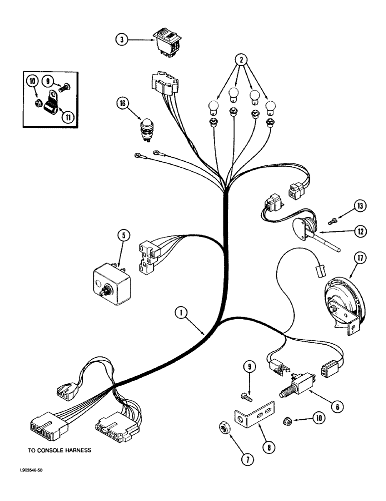 Схема запчастей Case IH 1670 - (4-02) - ENGINE HARNESS (06) - ELECTRICAL