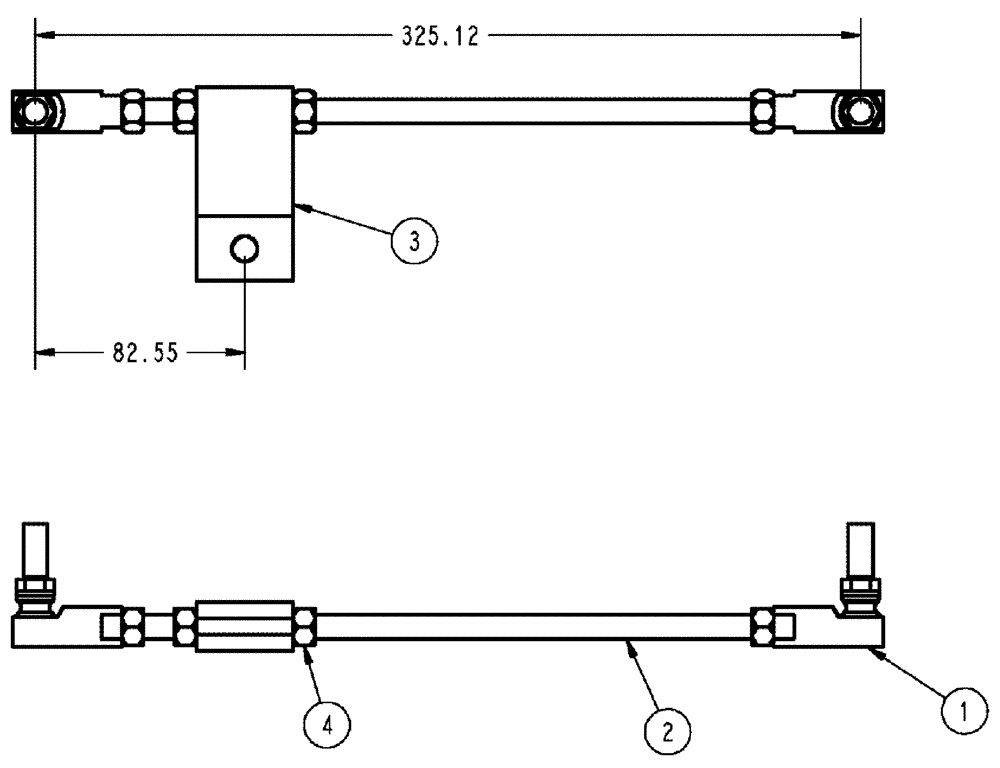 Схема запчастей Case IH 3185 - (03-045) - SHIFT LINKAGE ASSEMBLY (01) - ENGINE