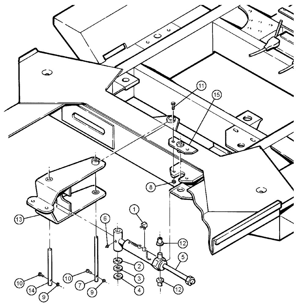 Схема запчастей Case IH 3185 - (04-017) - STEERING ARM ASSEMBLY Suspension & Frame