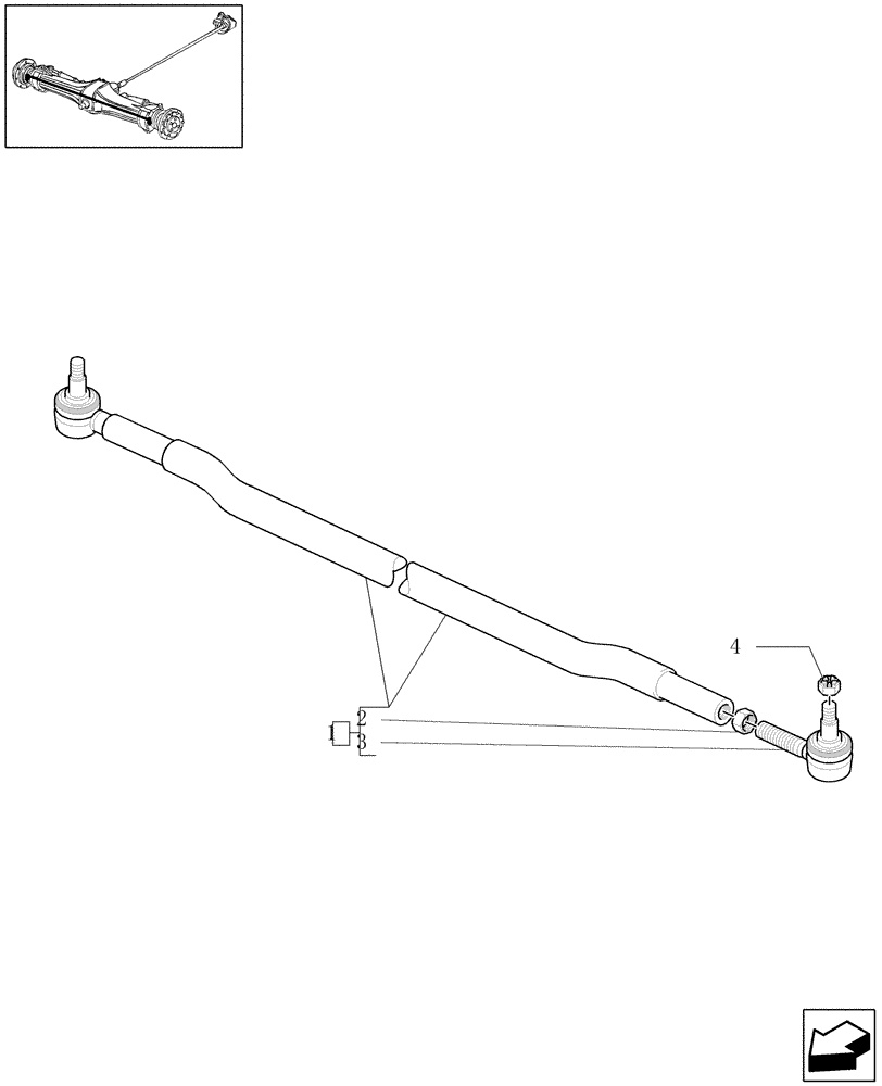 Схема запчастей Case IH PUMA 165 - (1.40.0/04) - 4WD FRONT AXLE - LINK (04) - FRONT AXLE & STEERING