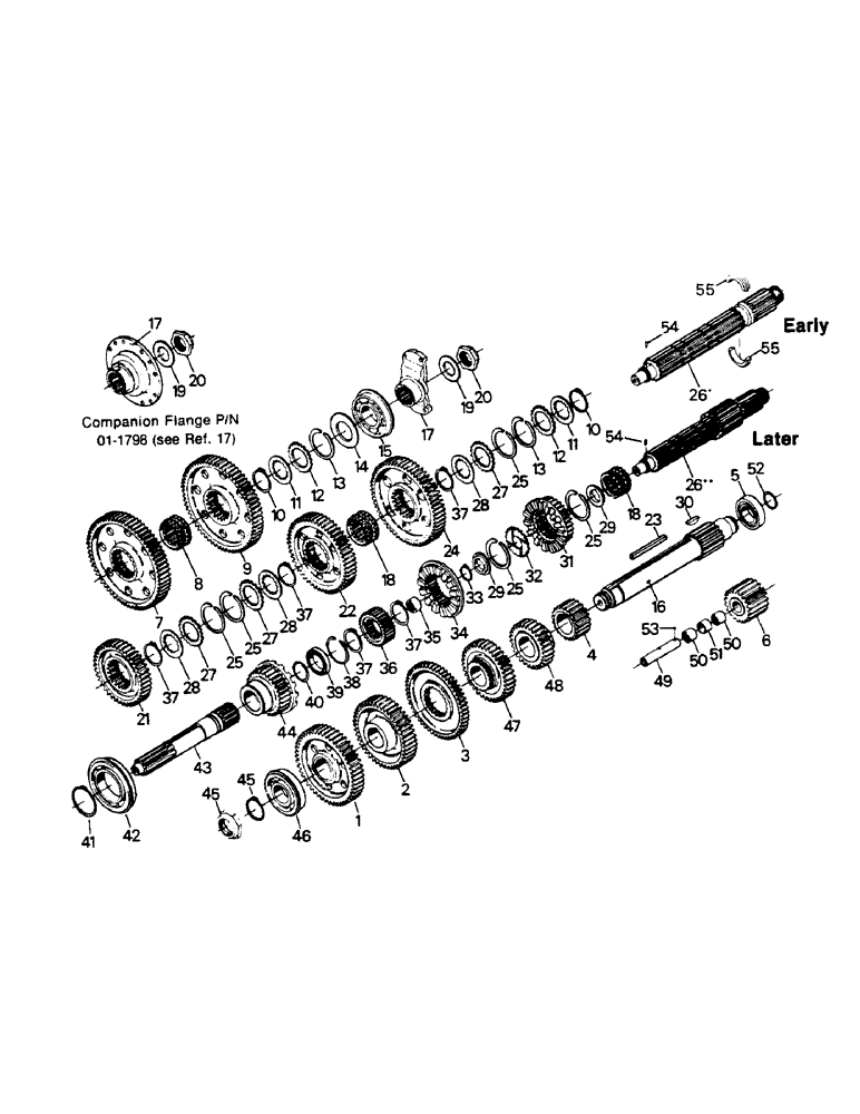 Схема запчастей Case IH ST220 - (04-33) - TRANSMISSION GEARS AND RELATED PARTS (04) - Drive Train