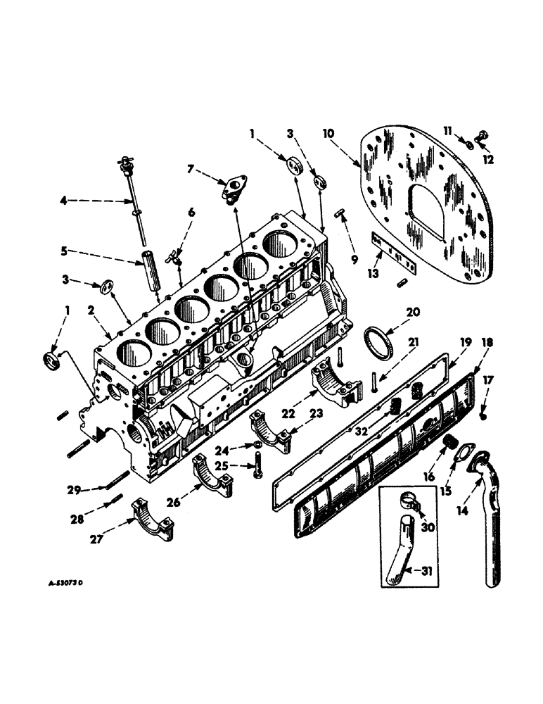 Схема запчастей Case IH 660 - (018) - CARBURETED ENGINE, CRANKCASE AND RELATED PARTS (01) - ENGINE