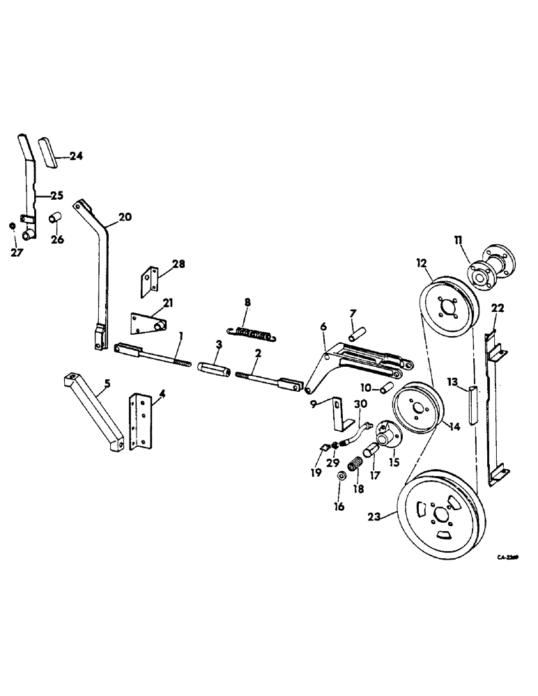 Схема запчастей Case IH 615 - (33-05) - FEEDER, FEEDER DRIVE, BELT TYPE (13) - FEEDER