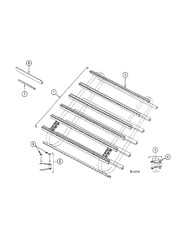 Схема запчастей Case IH 400 - (026) - FEED RAKE (58) - ATTACHMENTS/HEADERS