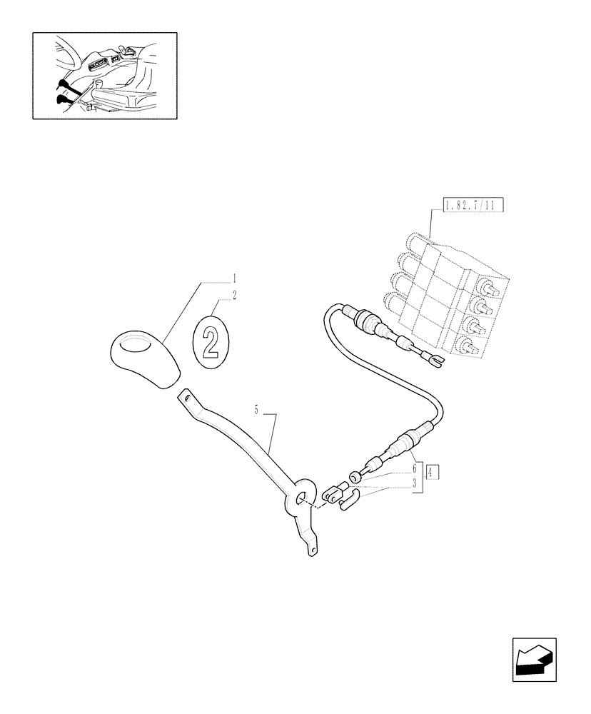 Схема запчастей Case IH JX1085C - (1.92.82/10[01]) - (VAR.165) 4 REAR REMOTE VALVES FOR MDC - LEVERS (10) - OPERATORS PLATFORM/CAB