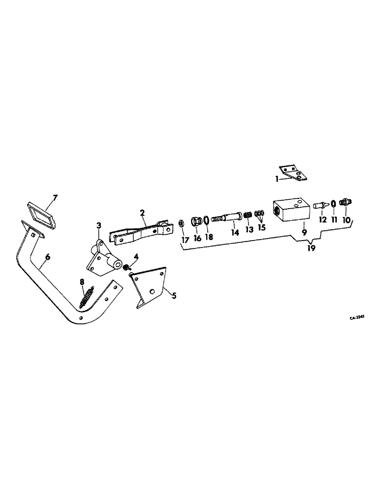 Схема запчастей Case IH 715 - (10-24) - HYDRAULICS, FOOT-N-INCH VALVE AND CONTROLS (07) - HYDRAULICS