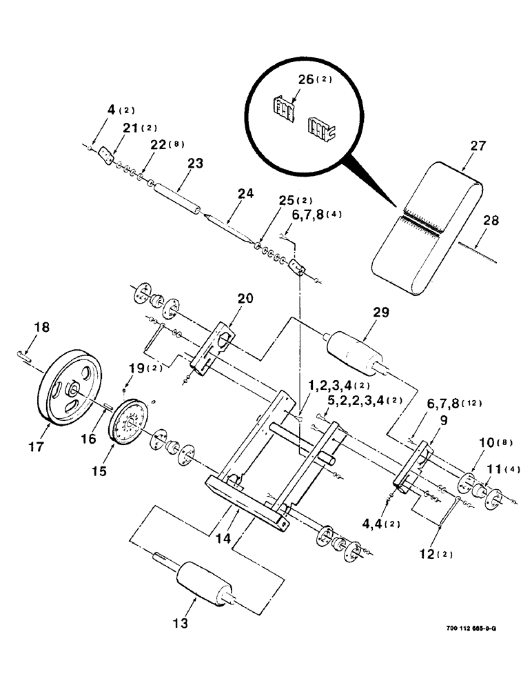 Схема запчастей Case IH 8545 - (9-34) - BALE THROWER CHUTE ASSEMBLY - UPPER Decals & Attachments