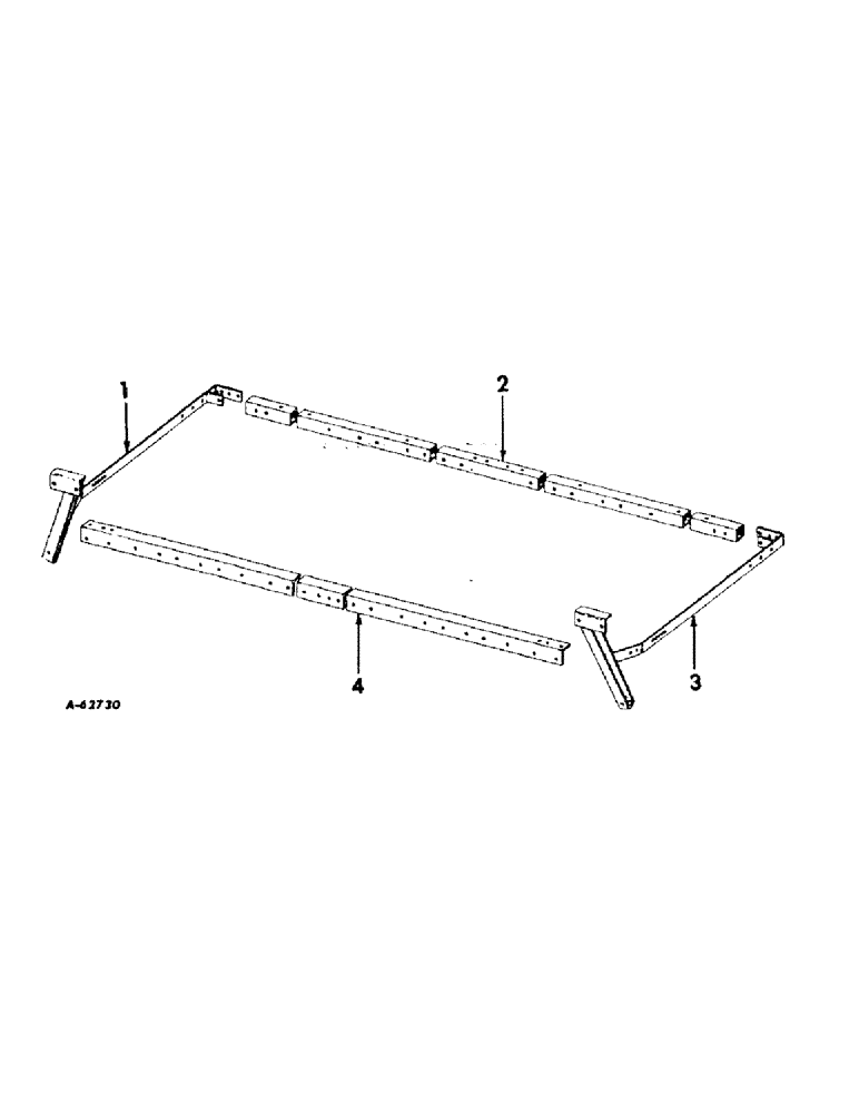 Схема запчастей Case IH 449A - (E-08[B]) - MAIN FRAME, NOS. 449 AND 450 PLANTERS, 1960 AND SINCE 