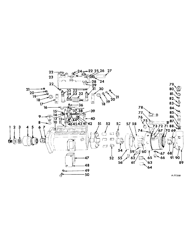 Схема запчастей Case IH B414 - (043) - FUEL SYSTEM, D.P.A. FUEL INJECTION PUMP (02) - FUEL SYSTEM