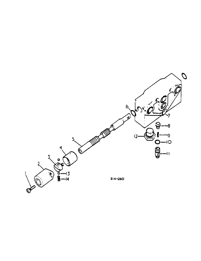 Схема запчастей Case IH 2500 - (10-046) - SINGLE ACTING AUXILIARY HYDRAULIC VALVE, 574 S/N 010386 AND UP, 2500 S/N 000612 AND UP (07) - HYDRAULICS