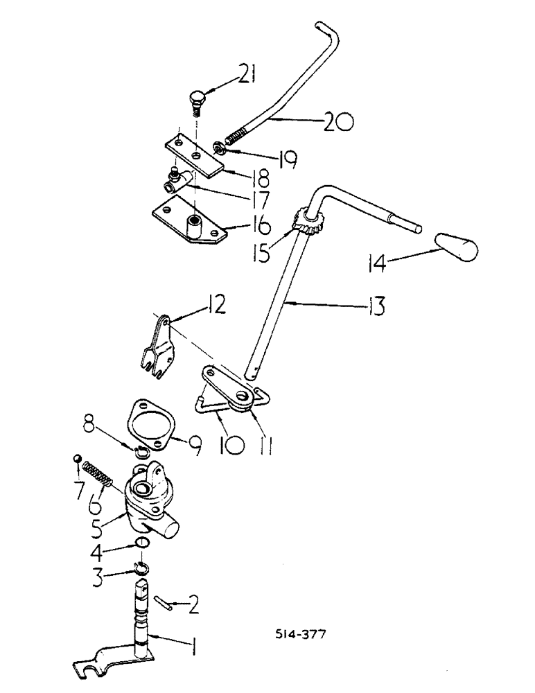 Схема запчастей Case IH 258 - (07-090) - FORWARD AND REVERSE CONTROLS (04) - Drive Train