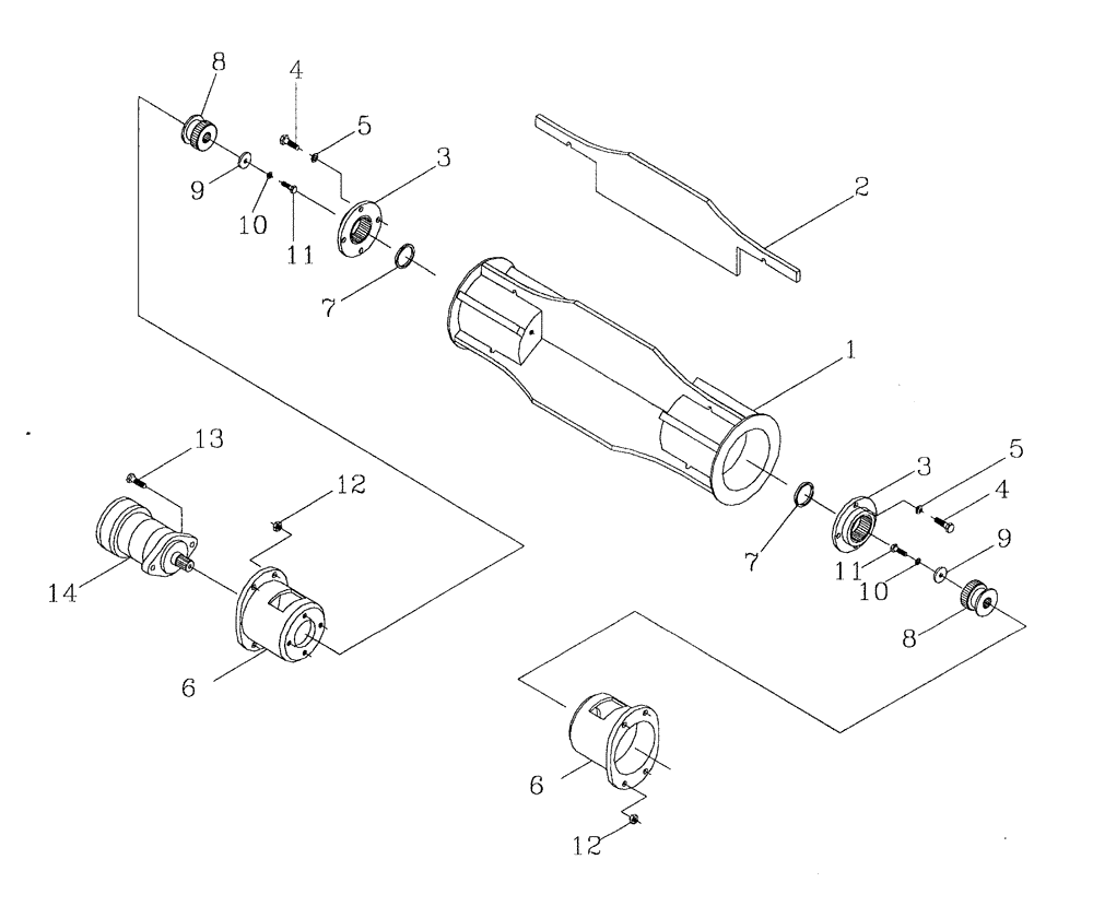 Схема запчастей Case IH 7700 - (A05[01]) - BUTTLIFT ROLLER Mainframe & Functioning Components