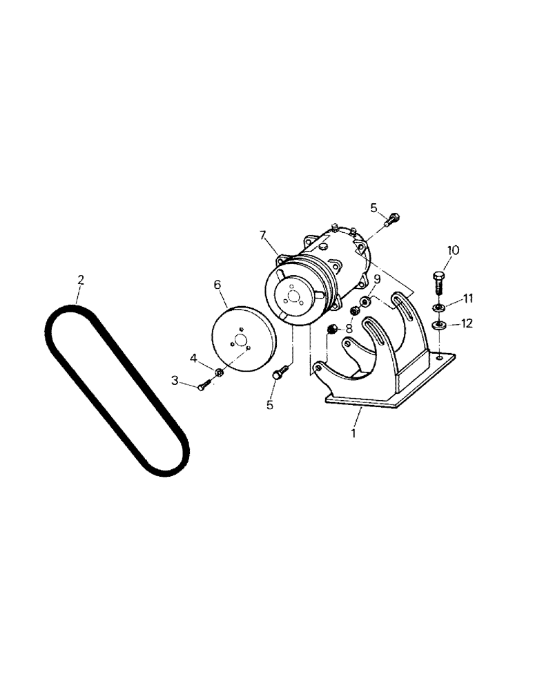 Схема запчастей Case IH ST210 - (03-03) - COMPRESSOR MOUNTING (03) - Climate Control