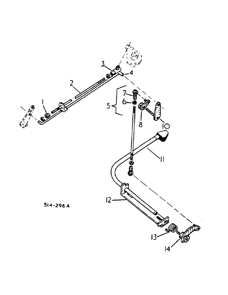 Схема запчастей Case IH 784 - (12-15) - POWER, FOOT PEDAL ACCELERATOR, LINKAGE TYPE, OUTBOARD MOUNTED PEDAL Power