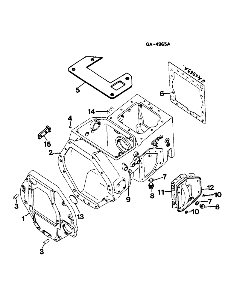 Схема запчастей Case IH 844S - (07-017) - CLUTCH HOUSING (04) - Drive Train