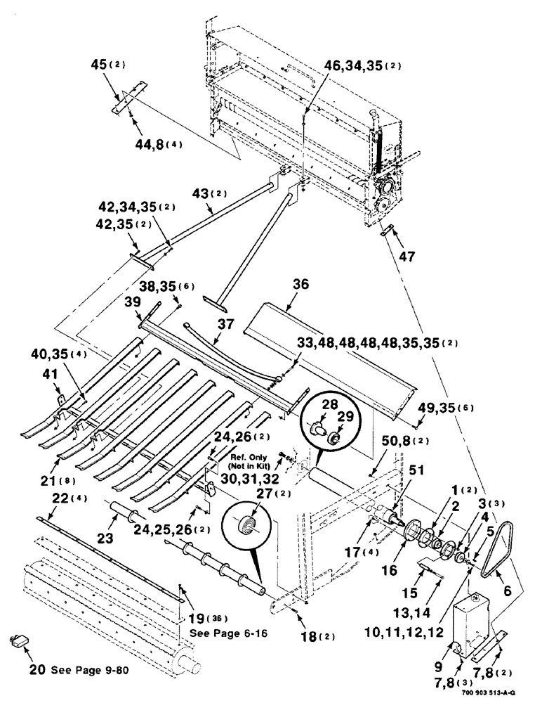 Схема запчастей Case IH 8465T - (9-48) - MESH WRAP KIT, SHIELDS AND SLIDE ASSEMBLIES, SERIAL NUMBER CFH0073203 THROUGH CFH0073271 Decals & Attachments