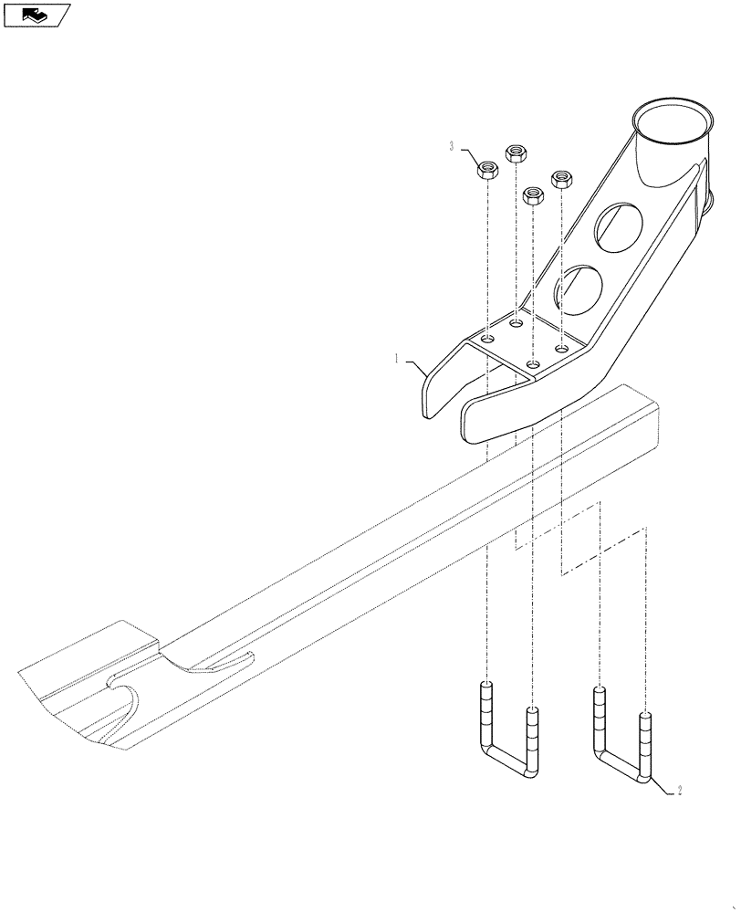 Схема запчастей Case IH 4420 - (08-033) - GUARD TIP GROUP, BSN Y9T026406 (09) - BOOMS