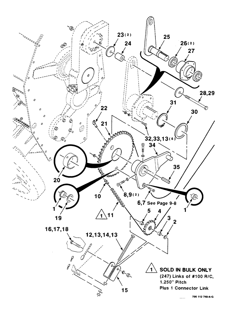 Схема запчастей Case IH 8580 - (02-30) - DRIVE ASSEMBLY, LEFT, AUXILIARY Driveline