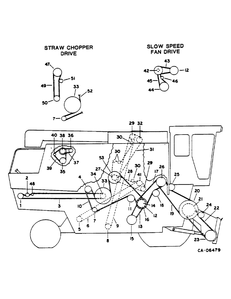 Схема запчастей Case IH 1460 - (02-005) - PULLEY, BELT, SPROCKET AND CHAIN DIAGRAM, RIGHT SIDE, PRODUCT GRAPHIC PACKAGES Accessories & Attachments / Miscellaneous