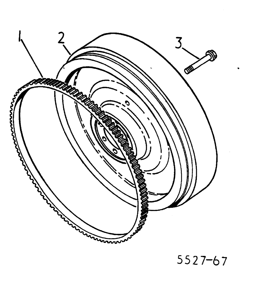 Схема запчастей Case IH 884 - (12-060) - FLYWHEEL Power