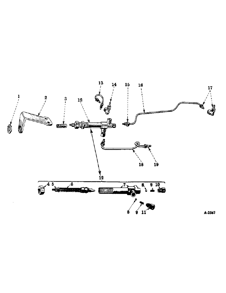 Схема запчастей Case IH FARMALL M - (068) - DIESEL ENGINE, STARTING PRIMER AND BRACKET, FDBKM 501 TO 732 (01) - ENGINE