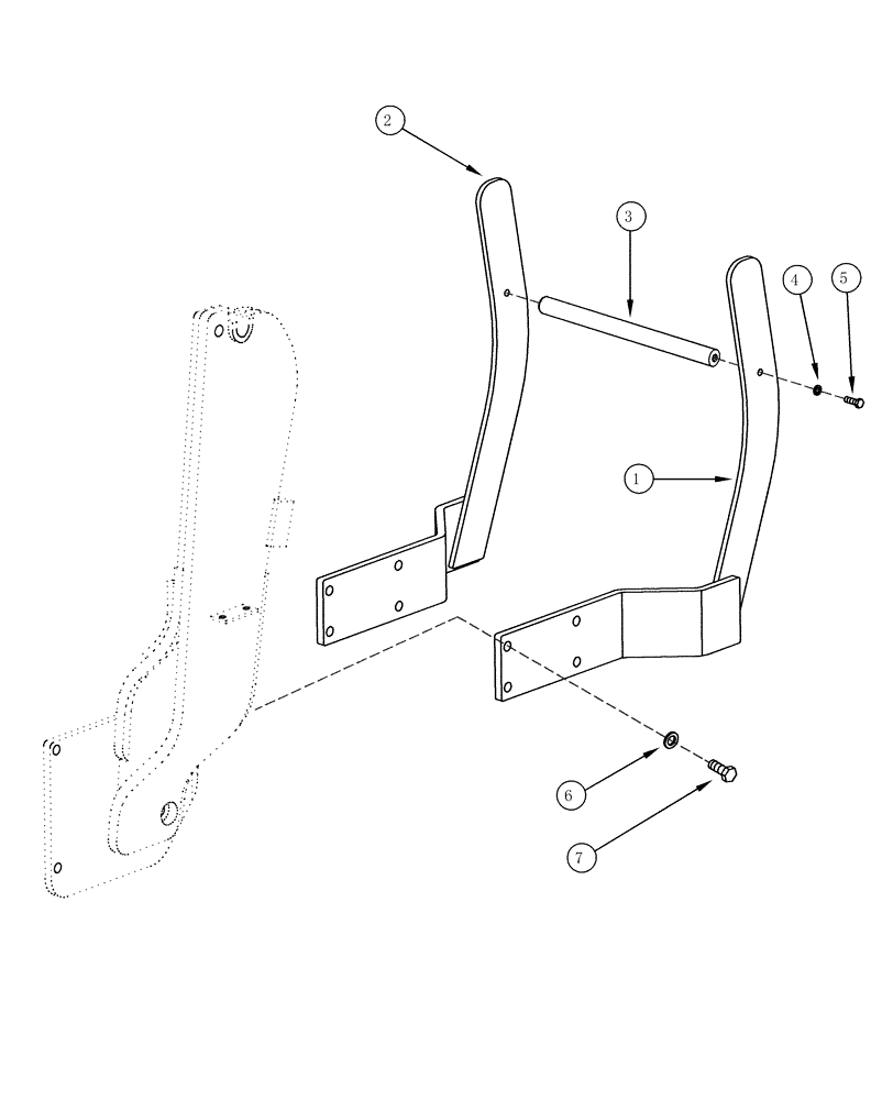 Схема запчастей Case IH L655 - (09-08) - PROTECTIVE ASSY GRILLE (09) - CHASSIS/ATTACHMENTS