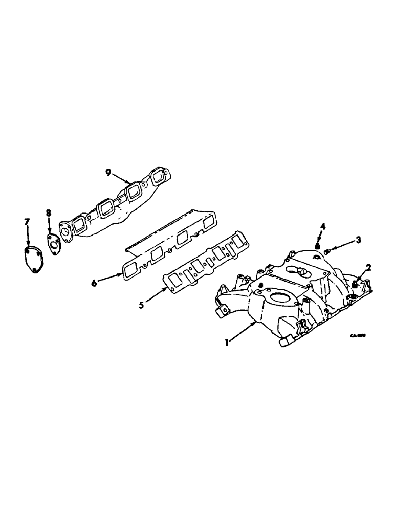 Схема запчастей Case IH V-304 - (A-27) - EXHAUST SYSTEM 