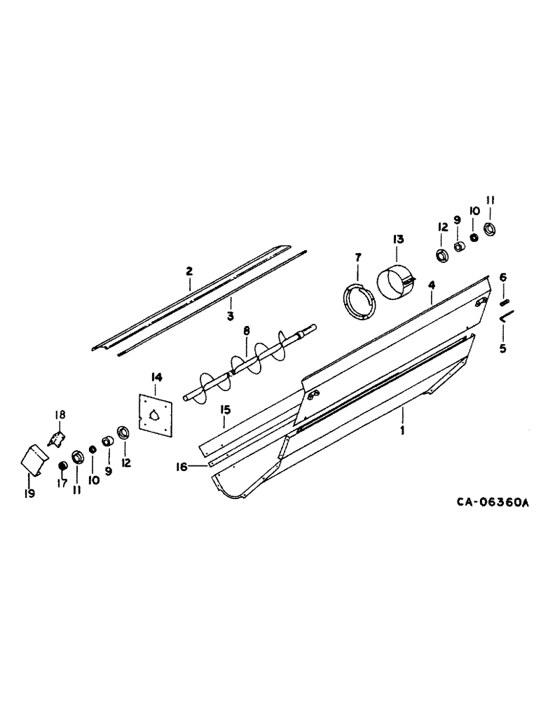 Схема запчастей Case IH 1482 - (25-07) - GRAIN AND TAILINGS ELEVATORS, TAILINGS AUGER TROUGH Elevators