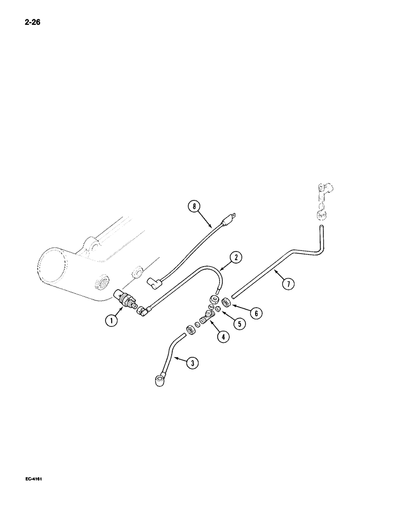 Схема запчастей Case IH 895 - (2-26) - THERMOSTART ATTACHMENT (02) - ENGINE