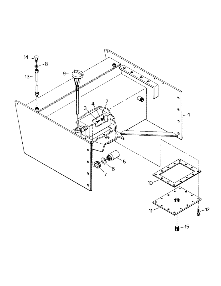 Схема запчастей Case IH KM-280 - (08-04) - HYDRAULIC RESERVOIR (07) - HYDRAULICS