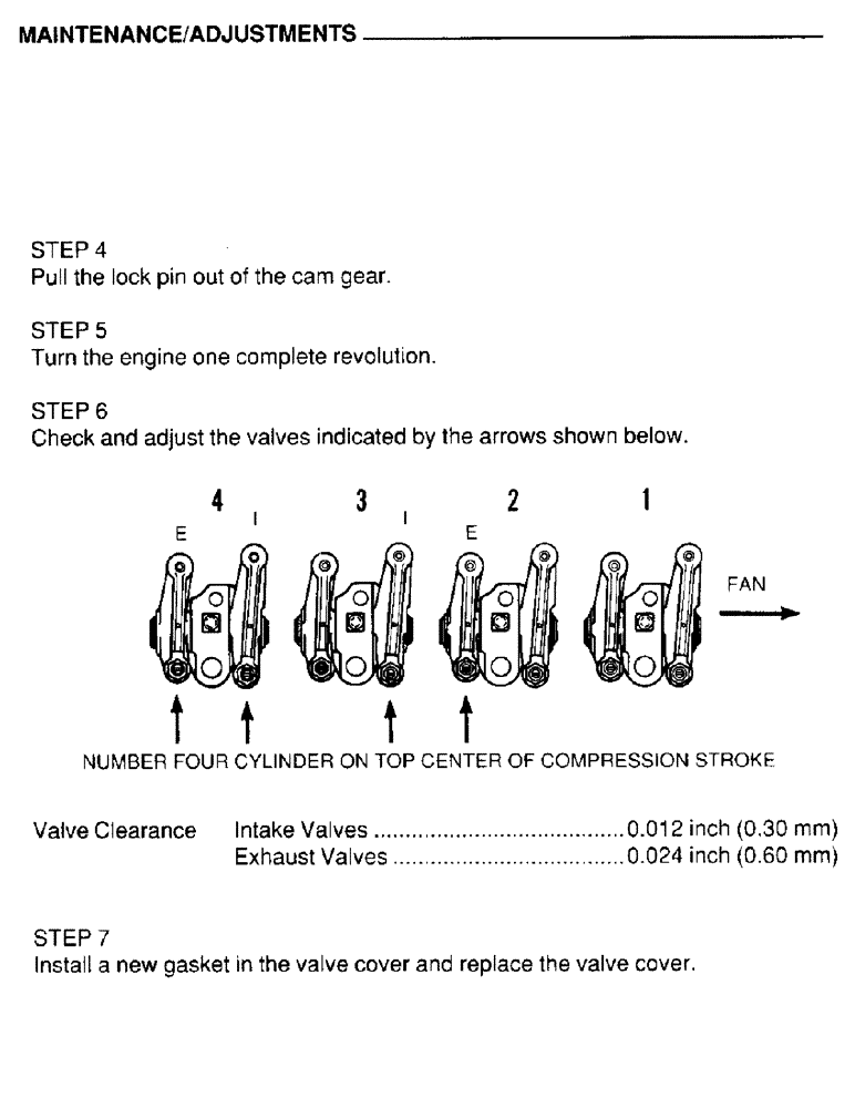 Схема запчастей Case IH 4390T - (042) - MAINTENANCE, ADJUSTMENTS 