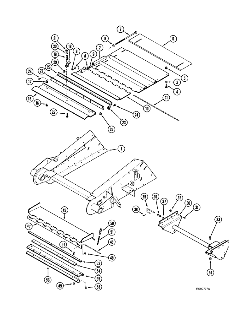 Схема запчастей Case IH 1680 - (9A-32) - FEEDER COVERS AND LIFT BRACKET (13) - FEEDER