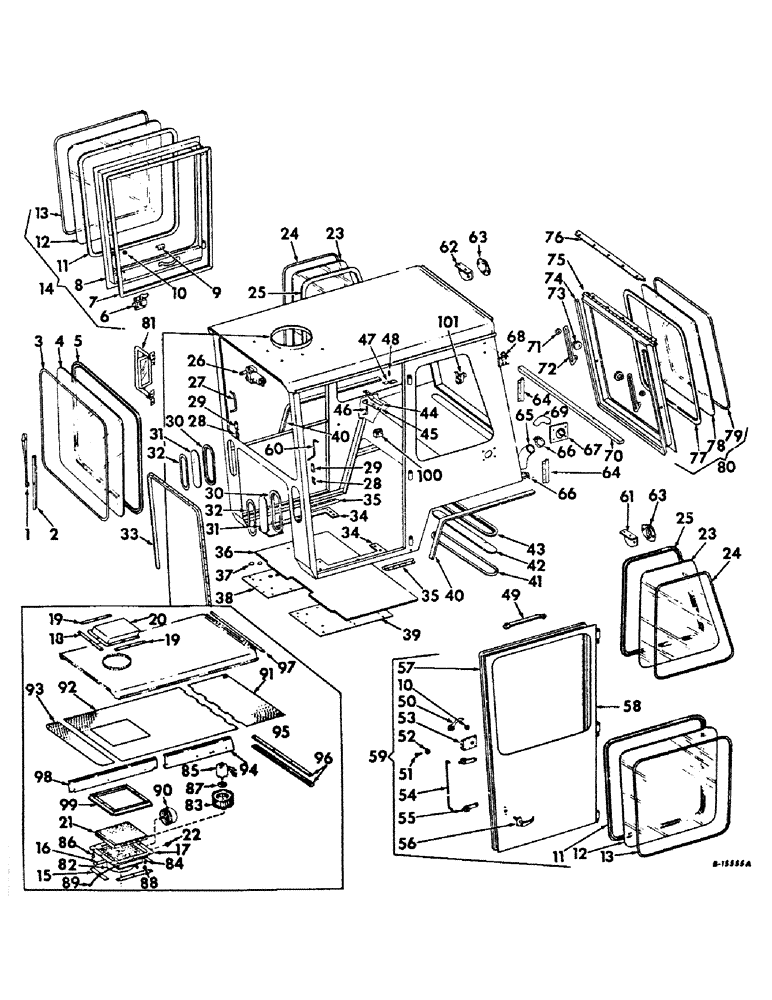 Схема запчастей Case IH 4100 - (N-03) - PARTS ACCESSORIES AND ATTACHMENTS, TRACTOR CAB AND CONNECTIONS Accessories & Attachments