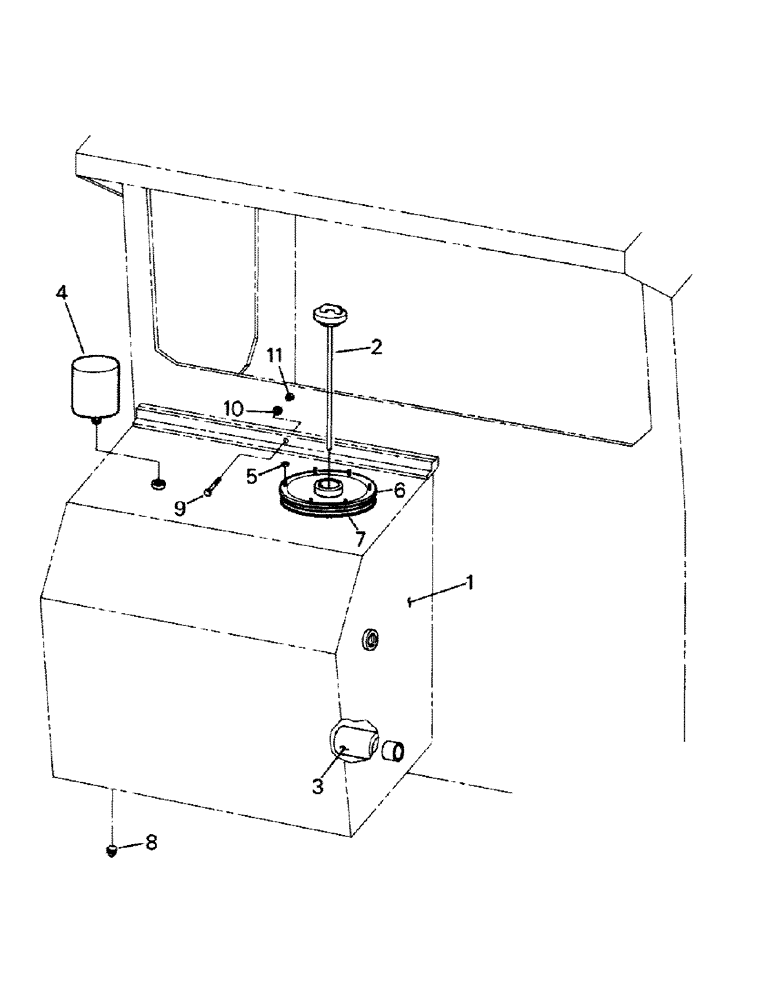 Схема запчастей Case IH RC210 - (08-04) - HYDRAULIC TANK (07) - HYDRAULICS