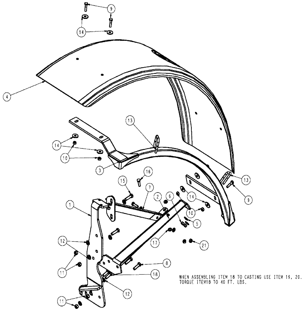 Схема запчастей Case IH SPX3310 - (11-004) - FENDER GROUP, R.H. Options