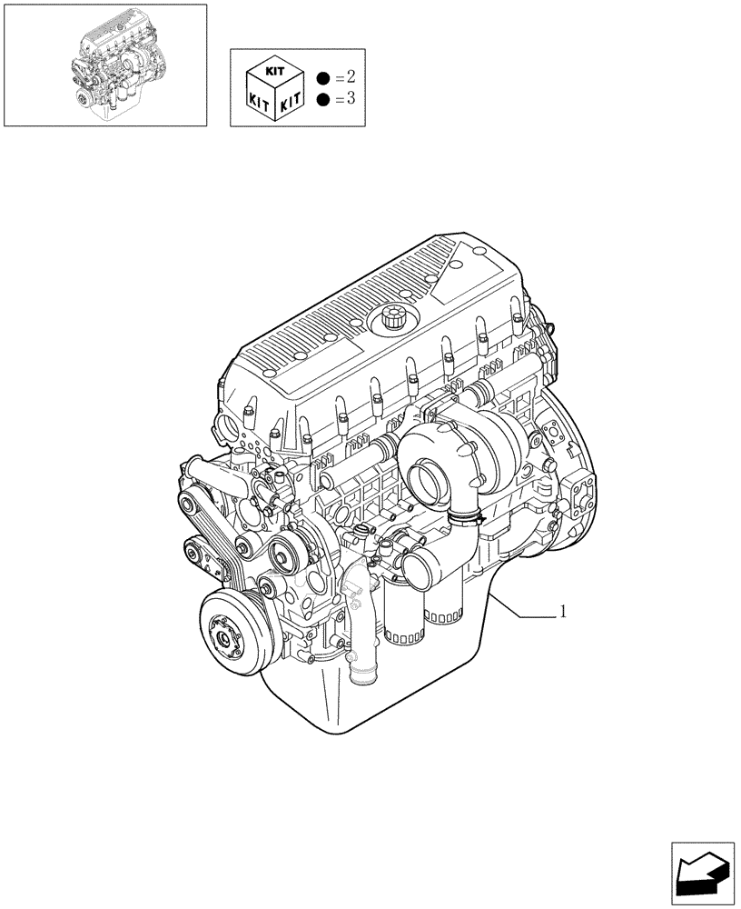 Схема запчастей Case IH STX430 - (02-20) - ENGINE ASSY., STX & STEIGER 380 / 430 (02) - ENGINE