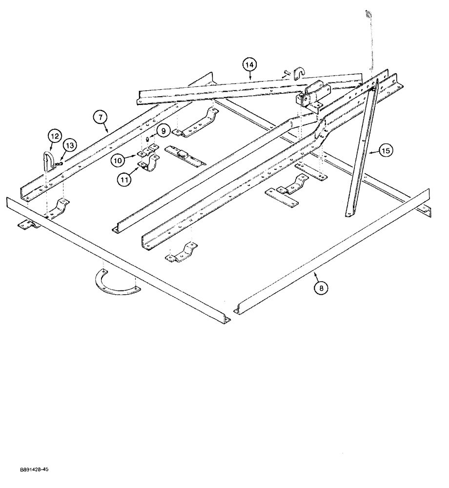 Схема запчастей Case IH 370 - (9-04) - MAIN FRAME (Jul 6 2006 1:10PM) (09) - CHASSIS/ATTACHMENTS