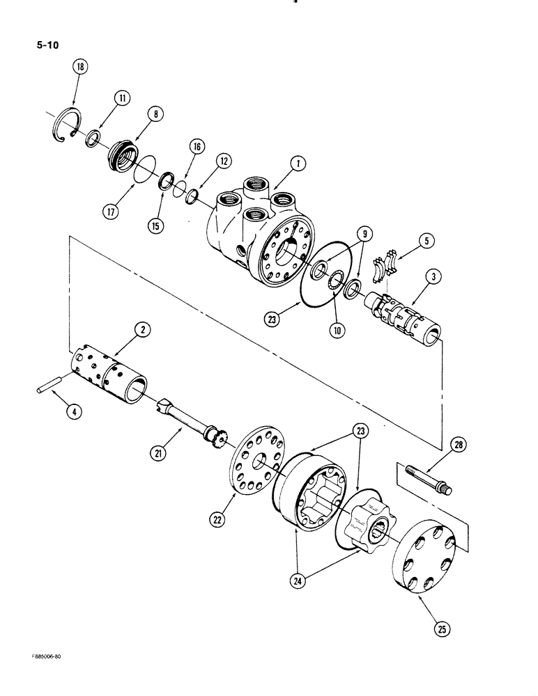 Схема запчастей Case IH STEIGER - (5-10) - STEERING CONTROL VALVE (05) - STEERING